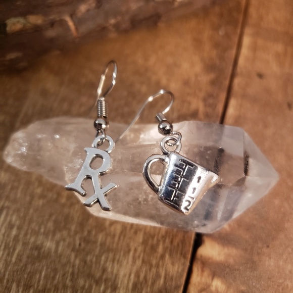 Medical Health Field Science Earrings ~Nurse~Pharmacy~Tech~CNA~RN~LPN~PhD~Rx - Picture 4 of 9